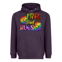 Plum Free dad hugs Heavyweight Hoodie - CowGirlArtShop