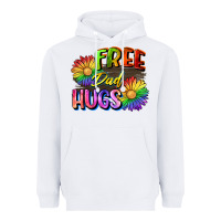 White Free dad hugs Heavyweight Hoodie - CowGirlArtShop