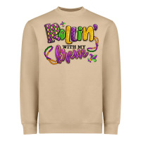 Mushroom rollin' with my krewe mardi gras Heavyweight Sweatshirt - LillyAllenDesigns