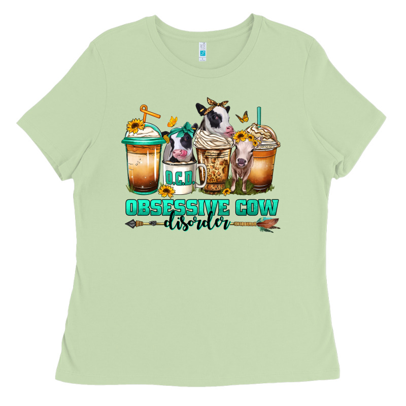 Ocd Obsessive Cow Disorder Coffee Cups Ladies Tee by Jasminsmagicworld | Teevron