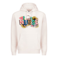 Pale Pink nurse Premium Hoodie - CowGirlArtShop