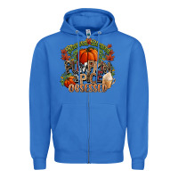 True Royal Stressed blessed pumpkin spice obsessed Fall Zipper Hoodie - NancyCooperArtShop