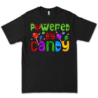 Black powered by candy with lollipops Premium Tee - AdoDesignShop