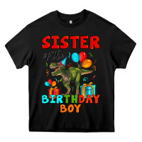 Sister Of The Birthday Boy T Rex Heavy Core Tee | Teevron