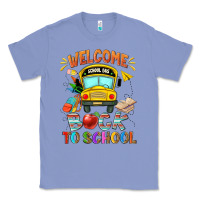 Colony Blue welcome back to school with school bus Classic Tee - NancyCooperArtShop