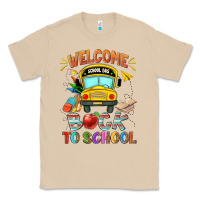 Mushroom welcome back to school with school bus Classic Tee - NancyCooperArtShop