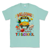 Seafoam welcome back to school with school bus Classic Tee - NancyCooperArtShop
