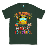 Sports Green welcome back to school with school bus Classic Tee - NancyCooperArtShop