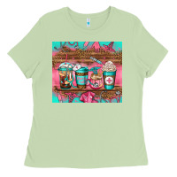 Matcha nurse fuel coffee cups Ladies Tee - Jasminsmagicworld