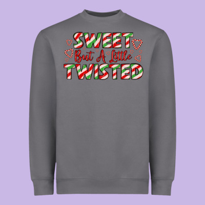 Sweet But A Little Twisted Heavyweight Sweatshirt Designed By Lillyallendesigns