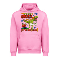 Fuchsia Pink ready to crush preschool Urban Hoodie - BundleAndBundleShop