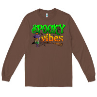 Chestnut spooky vibes Long Sleeve Tee - BundleAndBundleShop