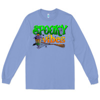 Colony Blue spooky vibes Long Sleeve Tee - BundleAndBundleShop