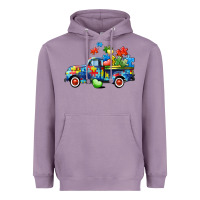 Lavender Autism truck Heavyweight Hoodie - CowGirlArtShop