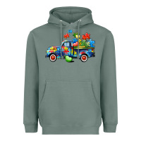 Sage Autism truck Heavyweight Hoodie - CowGirlArtShop