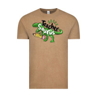 Vintage Coffee teacher saurus Vintage Tee - MaliasSmallBusiness