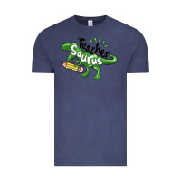 Vintage Denim teacher saurus Vintage Tee - MaliasSmallBusiness