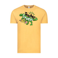 Vintage Mustard teacher saurus Vintage Tee - MaliasSmallBusiness