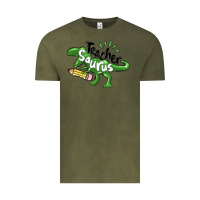 Vintage Olive teacher saurus Vintage Tee - MaliasSmallBusiness