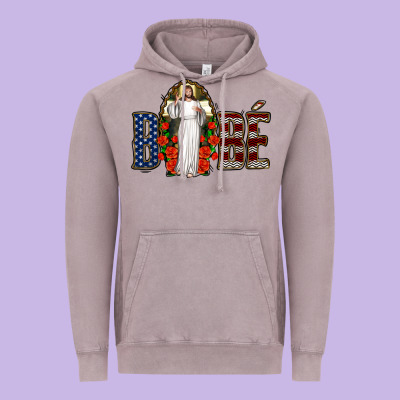 Bebe Jesus Christ Vintage Hoodie Designed By Jasminsmagicworld
