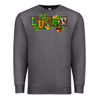 Charcoal Heather Western lucky St. Patrick's Day Premium Sweatshirt - CowGirlArtShop