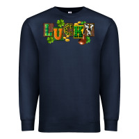 Navy Western lucky St. Patrick's Day Premium Sweatshirt - CowGirlArtShop