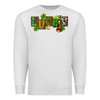 Oatmeal Heather Western lucky St. Patrick's Day Premium Sweatshirt - CowGirlArtShop
