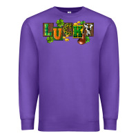 Purple Western lucky St. Patrick's Day Premium Sweatshirt - CowGirlArtShop