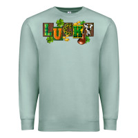 Seafoam Western lucky St. Patrick's Day Premium Sweatshirt - CowGirlArtShop