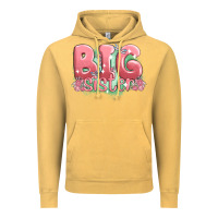 Vintage Mustard big sister Vintage Hoodie - MaliasSmallBusiness