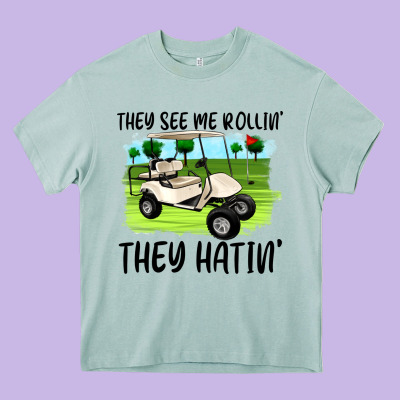They See Me Rollin' They Hattin' Heavy Core Tee Designed By Artiststas
