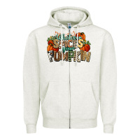 Oatmeal Heather Whatever spices your pumpkin Fall Zipper Hoodie - NancyCooperArtShop
