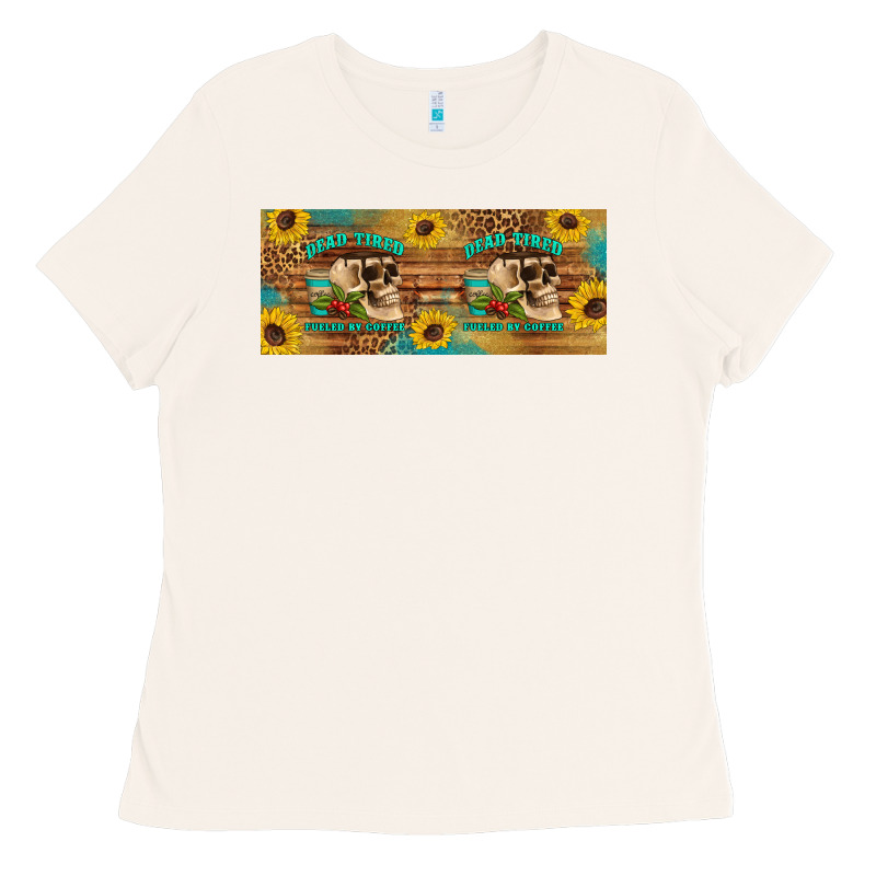 Dead Tired Fueled By Coffee  Mug 15 Oz Ladies Tee by Artiststas | Teevron