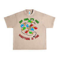 French Oak i'm fine it's fine everything is fine Urban Heavy Tee - MaliasSmallBusiness