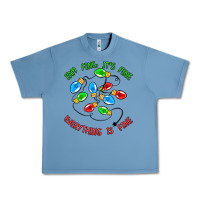 Pebble Blue i'm fine it's fine everything is fine Urban Heavy Tee - MaliasSmallBusiness