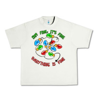 Pistachio i'm fine it's fine everything is fine Urban Heavy Tee - MaliasSmallBusiness