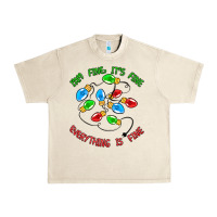Sandshell i'm fine it's fine everything is fine Urban Heavy Tee - MaliasSmallBusiness