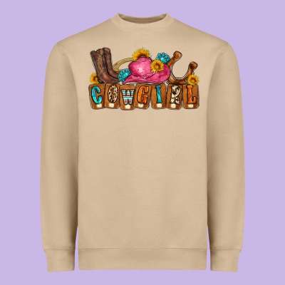 Cowgirl Heavyweight Sweatshirt Designed By Lillyallendesigns