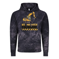 Cloud Black see you later excavator Vintage Hoodie - MaliasSmallBusiness