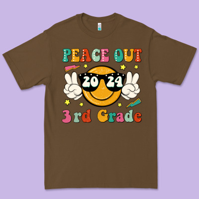 Peace Out 2024 3rd Grade Premium Tee Designed By Jahusdesignshop