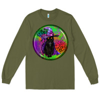 Army Green halloween round earrings Long Sleeve Tee - BundleAndBundleShop