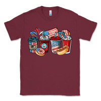 Burgundy 4th of july coffee cups Classic Tee - NancyCooperArtShop