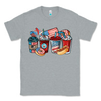 Heather Grey 4th of july coffee cups Classic Tee - NancyCooperArtShop