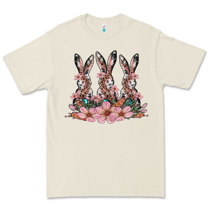 Rabbits With Blossom Flower Premium Tee by Artiststas | Teevron