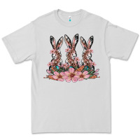 Dove Grey rabbits with blossom flower Premium Tee - Artiststas