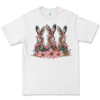 White rabbits with blossom flower Premium Tee - Artiststas