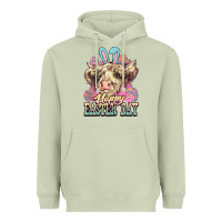 Matcha Happy Easter Day cow Heavyweight Hoodie - HowdyJamesFarm