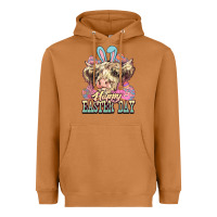 Meerkat Happy Easter Day cow Heavyweight Hoodie - HowdyJamesFarm