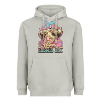 Moon Dust Happy Easter Day cow Heavyweight Hoodie - HowdyJamesFarm