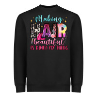 Black making hair beautiful is kinda my thing Heavyweight Sweatshirt - LillyAllenDesigns
